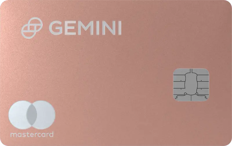 front side of rose gemini credit card